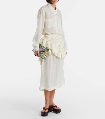 Oversized ramie shirt | Dries Van Noten