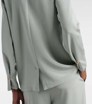 Chemise Aedo en satin de soie mélangée | Max Mara