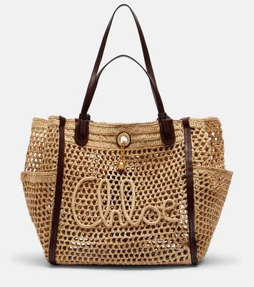 x Made For A Woman Chloé Iconic raffia shoulder bag | Chloé