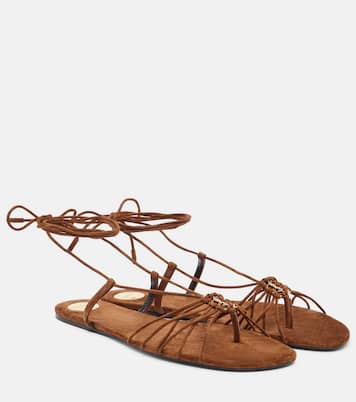 Sandales Babylone en daim | Saint Laurent
