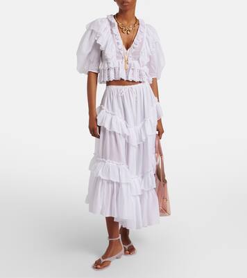 Besticktes Top aus Baumwolle | Chloé