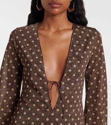 فستان قصير بنقاط البولكا Lumière | Oséree