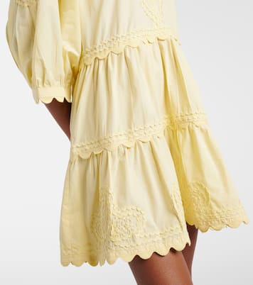 Besticktes Minikleid aus Baumwolle | Juliet Dunn