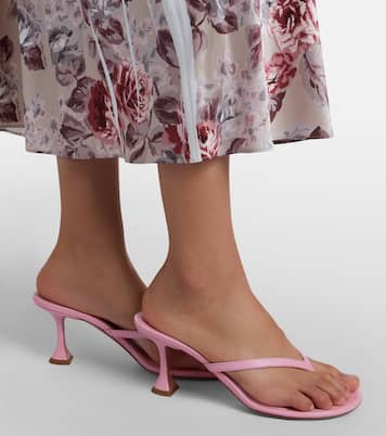 Juliette leather thong sandals | Amina Muaddi