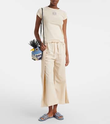Paula's Ibiza cotton poplin cropped pants | Loewe