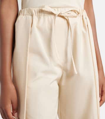 Paula's Ibiza cotton poplin cropped pants | Loewe