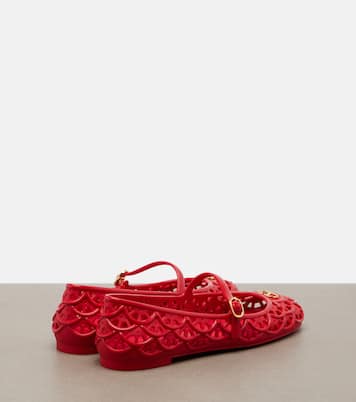 Ondette VLogo scalloped Mary Jane flats | Valentino Garavani