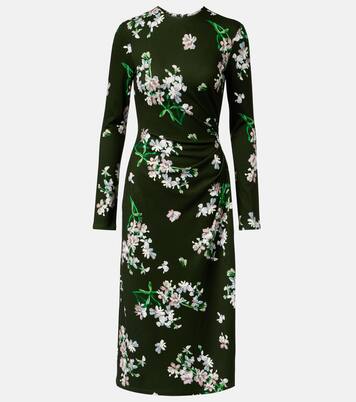 Abito midi con stampa floreale | Erdem