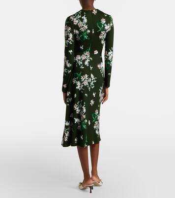 Abito midi con stampa floreale | Erdem