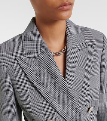 Blazer de lana virgen a cuadros | Max Mara