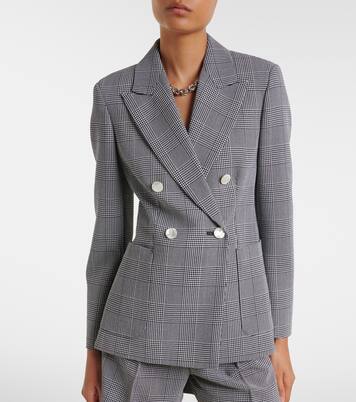 Blazer de lana virgen a cuadros | Max Mara