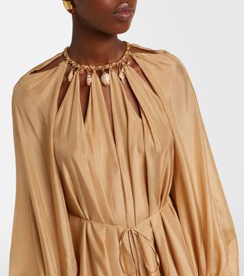 Verziertes Maxikleid Mahon aus Seide | Zimmermann
