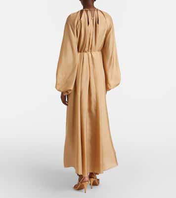 Verziertes Maxikleid Mahon aus Seide | Zimmermann
