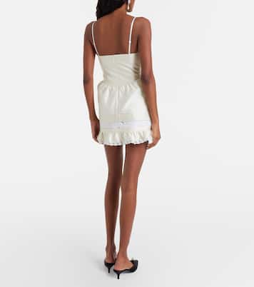 Lace-trimmed wool and silk minidress | Shushu/Tong
