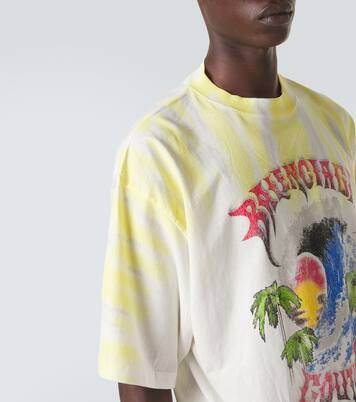 T-shirt in jersey di cotone tie-dye | Balenciaga