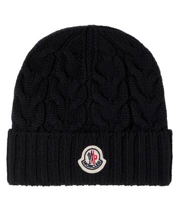 Logo virgin wool beanie | Moncler Enfant