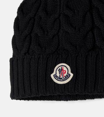 Logo virgin wool beanie | Moncler Enfant