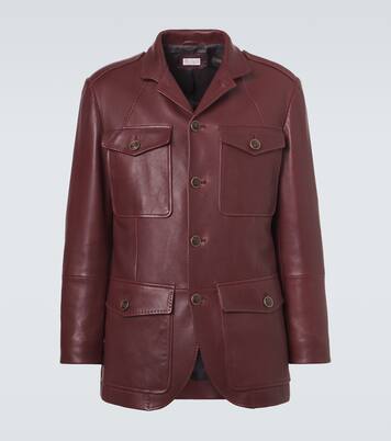 Veste en cuir | Brunello Cucinelli
