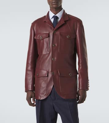 Veste en cuir | Brunello Cucinelli