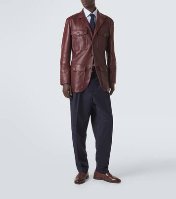 Veste en cuir | Brunello Cucinelli