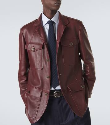 Veste en cuir | Brunello Cucinelli