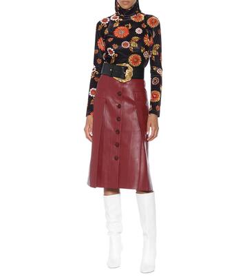 Top en velours imprimé à col roulé | Dodo Bar Or