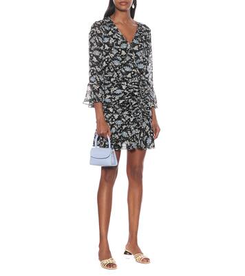 Robe Sean imprimée en soie à fils coupés | Veronica Beard