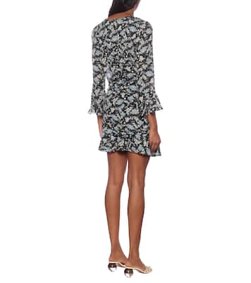 Robe Sean imprimée en soie à fils coupés | Veronica Beard