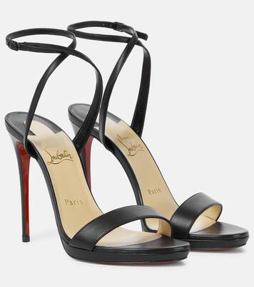 Loubi Queen 120 leather sandals | Christian Louboutin