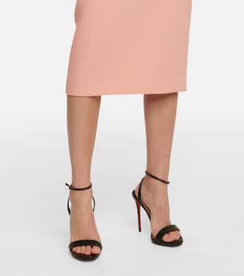 Loubi Queen 120 leather sandals | Christian Louboutin