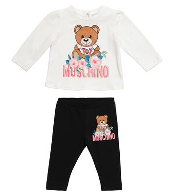 Baby - Tuta in cotone con stampa | Moschino Kids