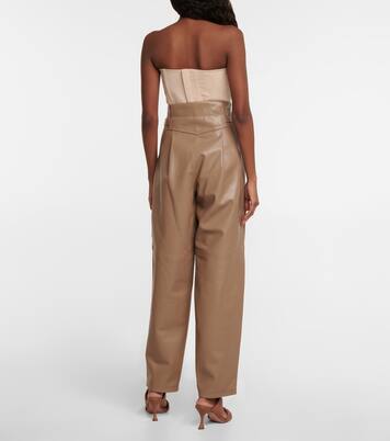 High-Rise-Hose Shobak aus Leder | The Mannei