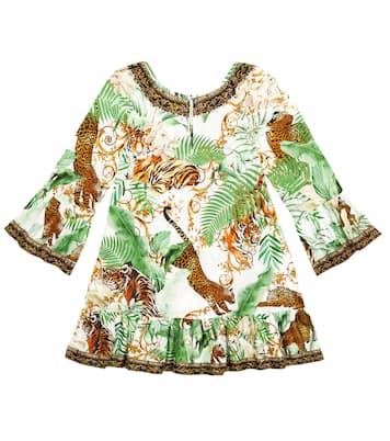 Robe imprimée en coton à ornements | Camilla Kids