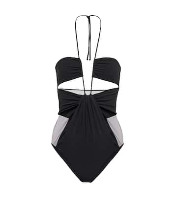 Body aus Mesh und Jersey | Nensi Dojaka