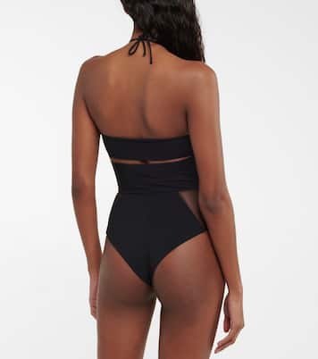 Body aus Mesh und Jersey | Nensi Dojaka