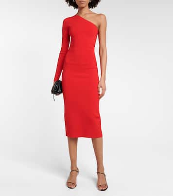 One-Shoulder-Midikleid VB aus Strick | Victoria Beckham