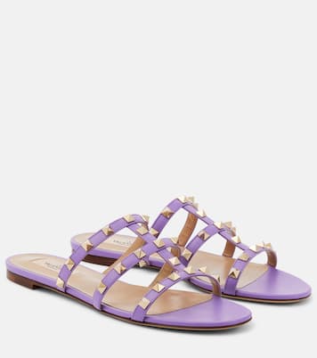 Sandalen Rockstud aus Leder | Valentino Garavani