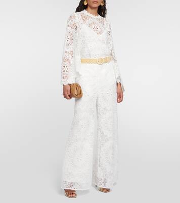 High-Rise-Hose aus Guipure-Spitze | Zimmermann