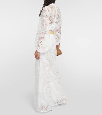 High-Rise-Hose aus Guipure-Spitze | Zimmermann