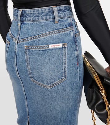 High-Rise-Jeansrock | Self-Portrait