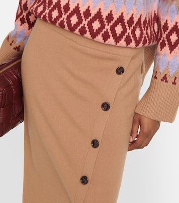 Midirock aus Wolle und Kaschmir | Jardin des Orangers