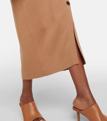 Midirock aus Wolle und Kaschmir | Jardin des Orangers