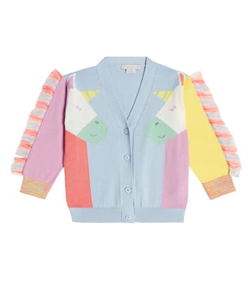 Cardigan in cotone con intarsi | Stella McCartney Kids