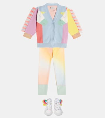 Cardigan in cotone con intarsi | Stella McCartney Kids