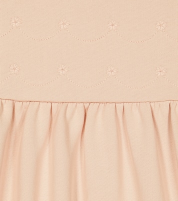 Ruffle-sleeve cotton dress | Chloé Kids