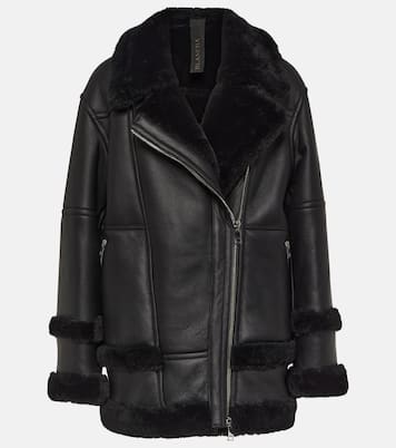 Leather and shearling jacket | Blancha
