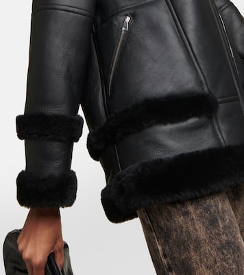 Leather and shearling jacket | Blancha