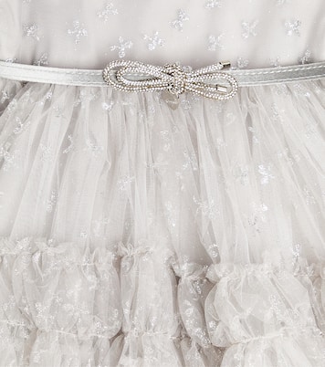 Ruffled tulle dress | Monnalisa