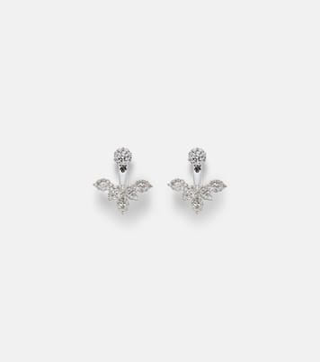 Boucles d’oreilles Moonflower en or blanc 18 ct et diamants | Yeprem