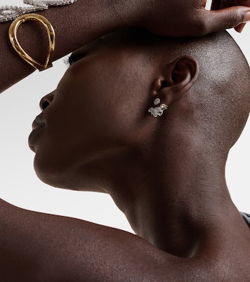 Boucles d’oreilles Moonflower en or blanc 18 ct et diamants | Yeprem